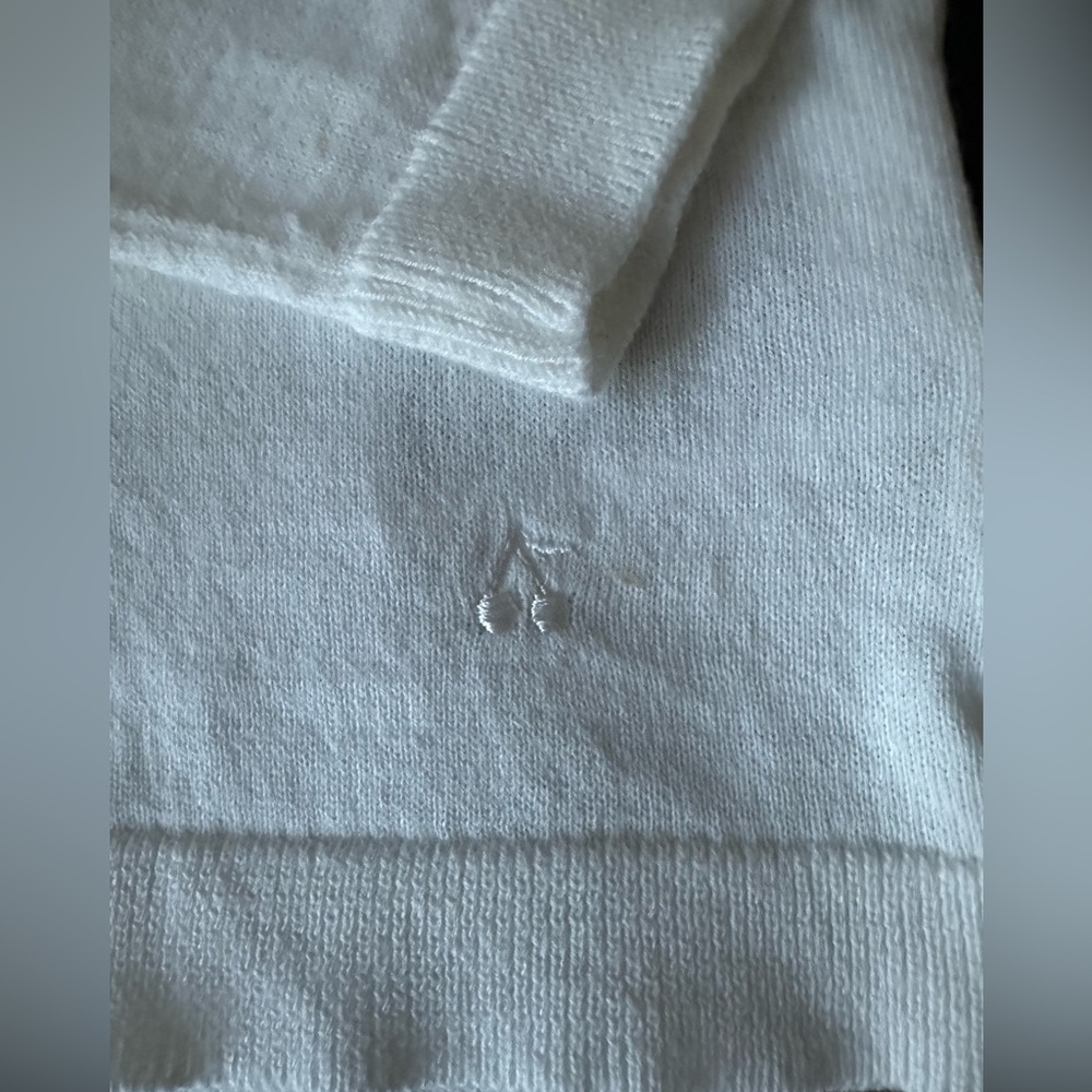 Bonpoint White Cotton Cardigan Size 2T - Picture 2 of 9